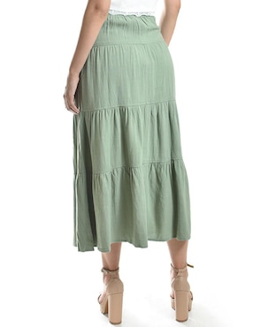 Falda midi Roman Fashion a la cintura