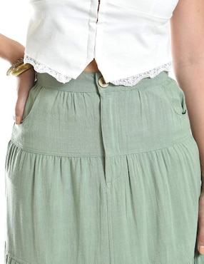 Falda midi Roman Fashion a la cintura