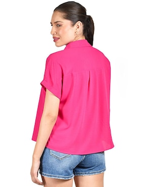 Blusa Roman Fashion manga corta para mujer