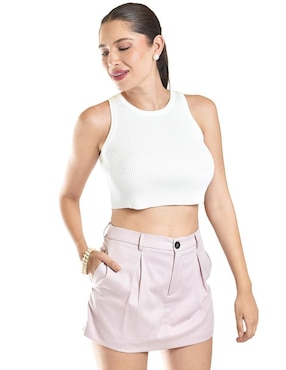 Falda short Roman Fashion a la cintura