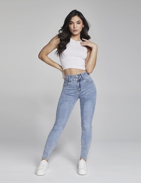 Jeans ultra skinny Seven Jeans corte cintura alta para mujer