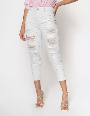 Jeans capri slim Studio F para mujer