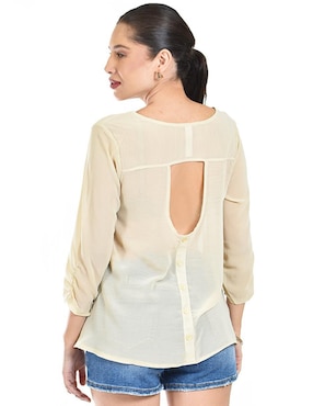 Blusa Roman Fashion manga 3/4 para mujer