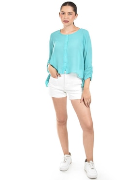 Blusa Roman Fashion manga 3/4 para mujer