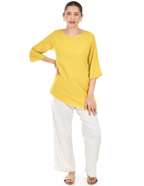 Blusa Roman Fashion manga 3/4 para mujer