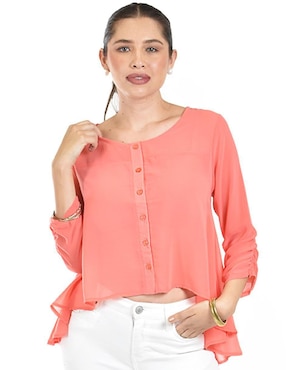 Blusa Roman Fashion manga 3/4 para mujer