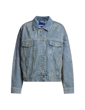 Chamarra denim Hugo Blue de mezclilla para mujer