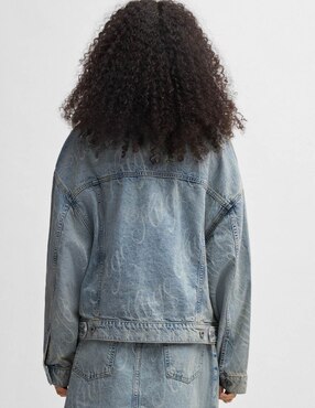 Chamarra denim Hugo Blue de mezclilla para mujer