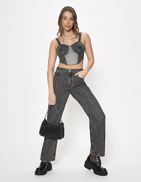 Jeans relaxed amplio Studio F para mujer