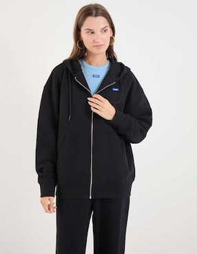Sudadera con capucha y bolsa Hugo Blue para mujer