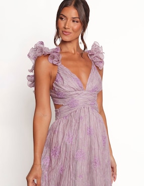 Vestido crop de fiesta Petal + Pup espalda cruzada