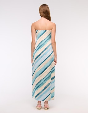 Vestido maxi casual Abercrombie & Fitch Sm25 para mujer