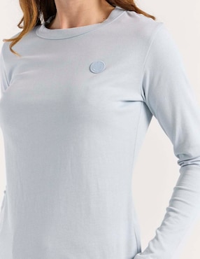 Blusa Hugo Blue manga larga para mujer