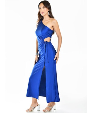 Vestido midi de fiesta Roman Fashion escote medio