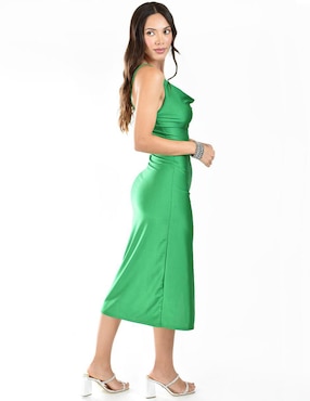 Vestido midi de fiesta Roman Fashion escote regular