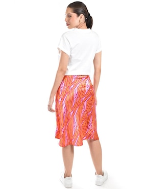 Falda midi Roman Fashion a la cintura