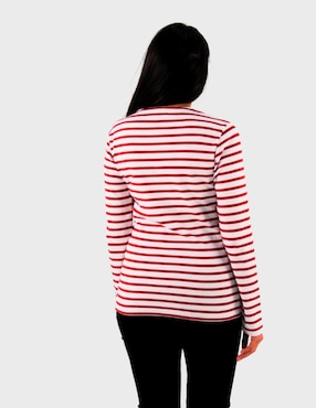Playera manga larga Gauvain Paris cuello redondo para mujer