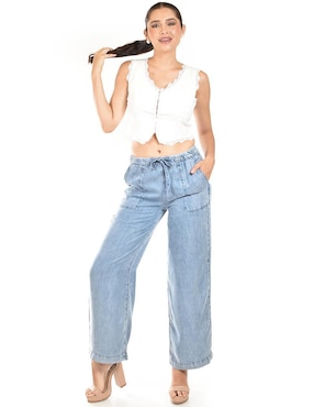 Pantalón relaxed Roman Fashion wide leg para mujer