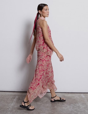 Falda larga Renatta&Go a la cintura