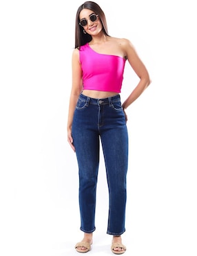 Jeans straight Roman Fashion J-Dff-1686-Dark para mujer