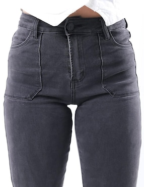 Jeans straight Roman Fashion J-Kyr-1346-Negro para mujer