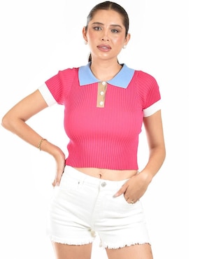 Short Roman Fashion de mezclilla para mujer