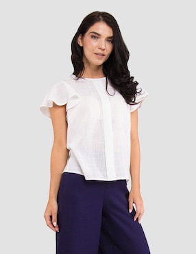 Blusa Too Petite manga corta para mujer