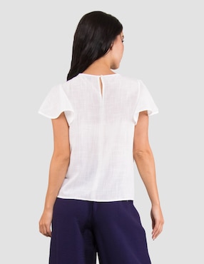 Blusa Too Petite manga corta para mujer