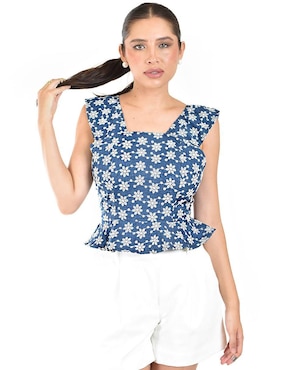 Blusa de tirantes Roman Fashion para mujer