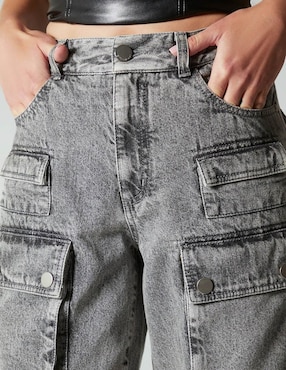 Jeans cargo baggy Studio F para mujer
