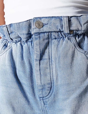 Short Studio F de mezclilla para mujer