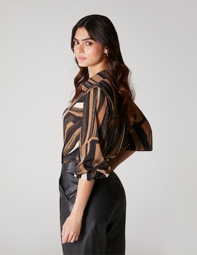 Body Studio F cuello camisero escote V para mujer