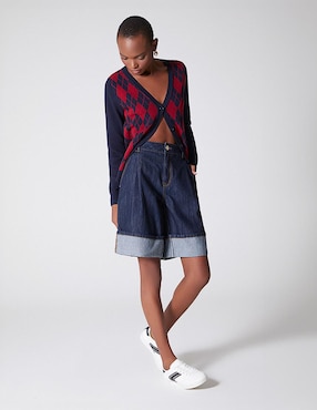 Suéter Studio F cuello V para mujer