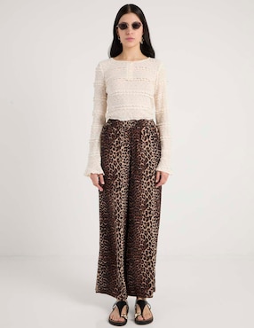 Pantalón Pieces flare para mujer