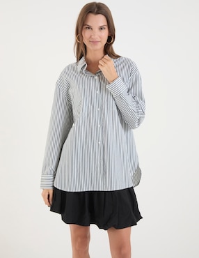 Camisa Pieces manga larga para mujer