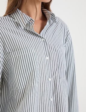 Camisa Pieces manga larga para mujer