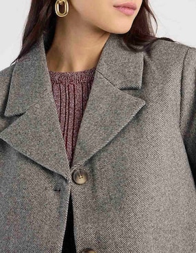 Abrigo Pieces sastreado para mujer
