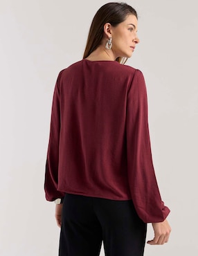Blusa túnica Pieces manga larga para mujer