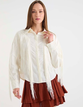 Blusa Map manga larga para mujer