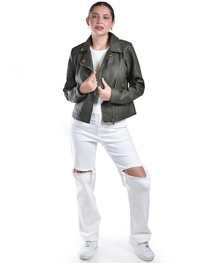 Chamarra para motociclista Roman Fashion impermeable para mujer