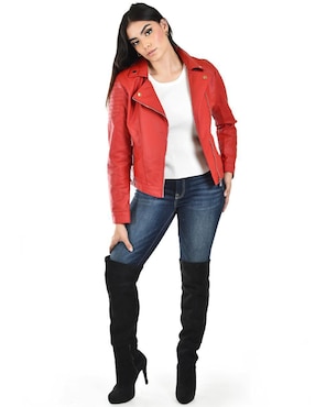Chamarra para motociclista Roman Fashion impermeable para mujer