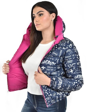 Chamarra acolchada Roman Fashion para mujer