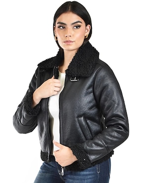 Chamarra casual Roman Fashion impermeable para mujer