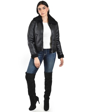Chamarra casual Roman Fashion impermeable para mujer