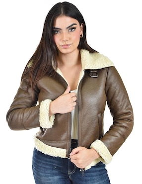 Chamarra casual Roman Fashion impermeable para mujer