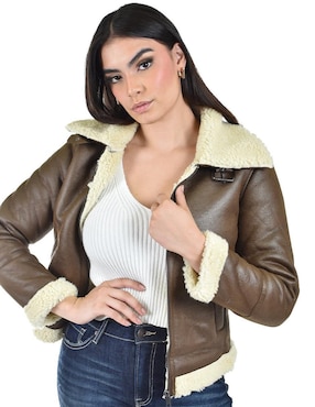 Chamarra casual Roman Fashion impermeable para mujer