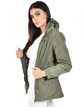 Chamarra casual Roman Fashion impermeable para mujer