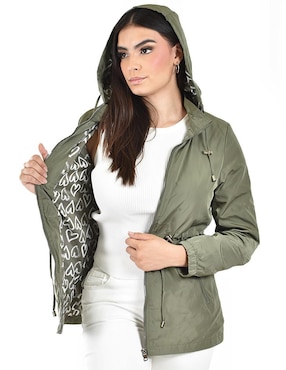 Chamarra casual Roman Fashion impermeable para mujer