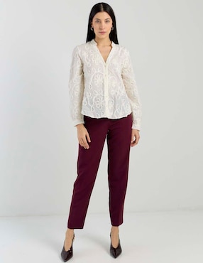 Pantalón Vero Mora straight para mujer