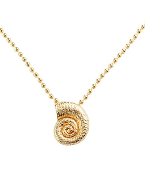 Collar de caracol Yoiko Orviane de baño de oro 18 K